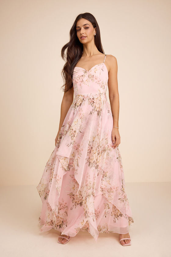 Breigh Black Floral Sleeveless Maxi Dress