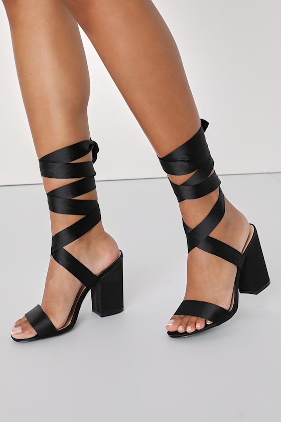Alta Light Nude Suede Lace-Up Heels