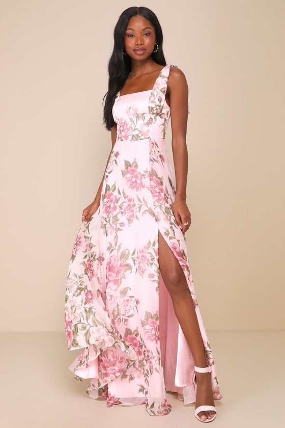 Love Me Forever Burgundy Square Neck Maxi Dress