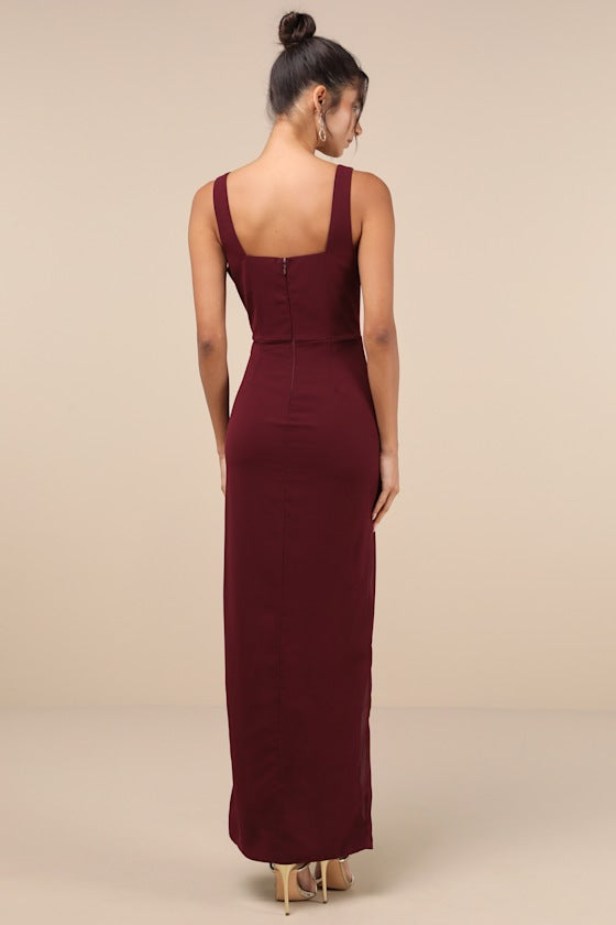 Glamorous Disposition Olive Green Ruched Maxi Dress