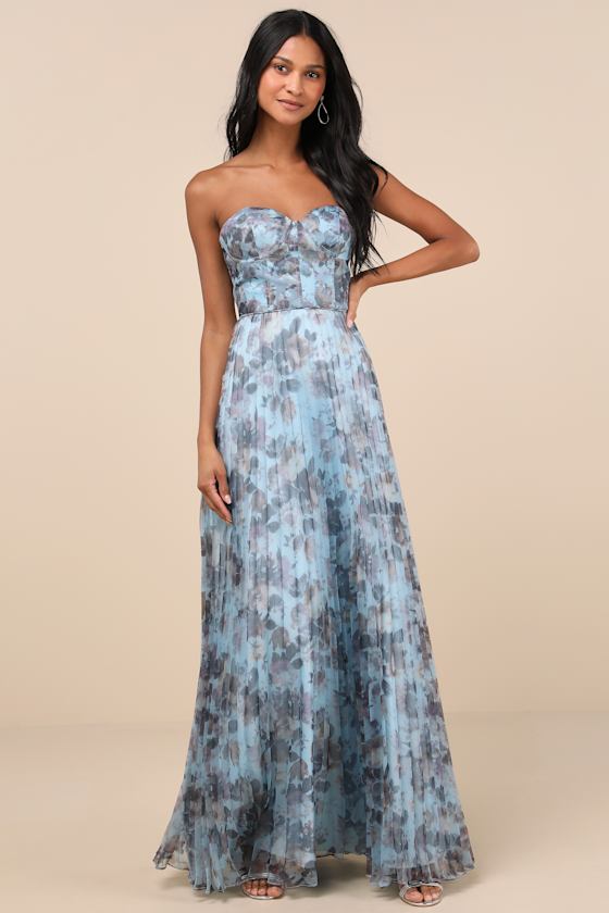 Most Beautiful Day Sage Multi Floral Print Organza Maxi Dress