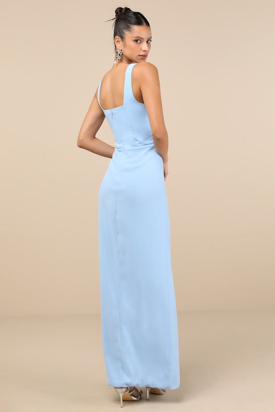 Glamorous Disposition Emerald Green Ruched Maxi Dress