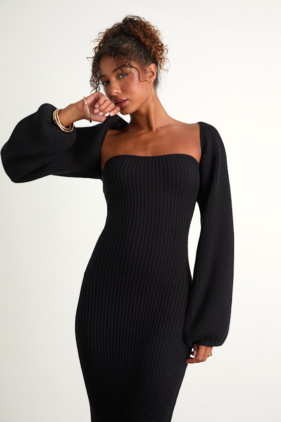 Autumn Aura Olive Green Ribbed Two-Piece Sweater Dress