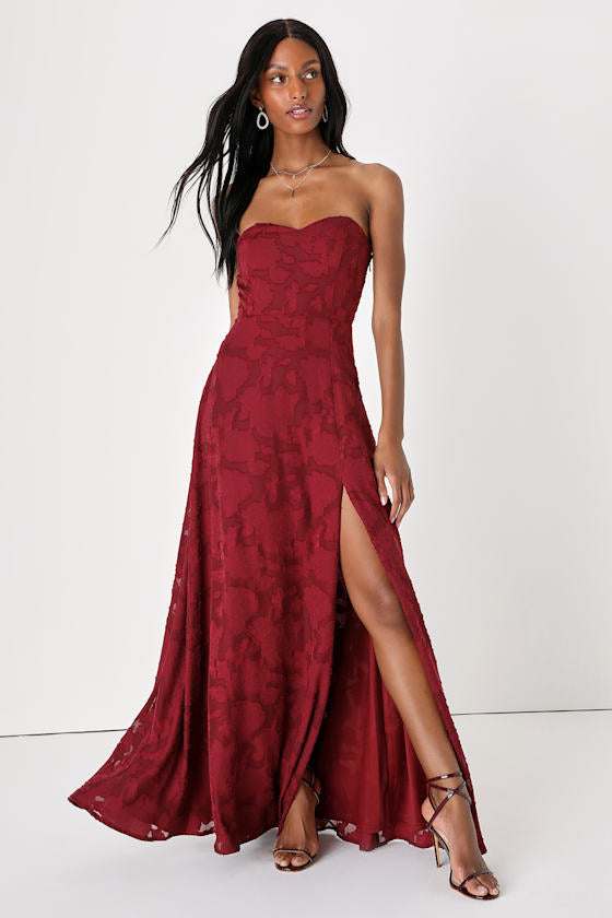 Garden of Romance Light Yellow Burnout Maxi Dress